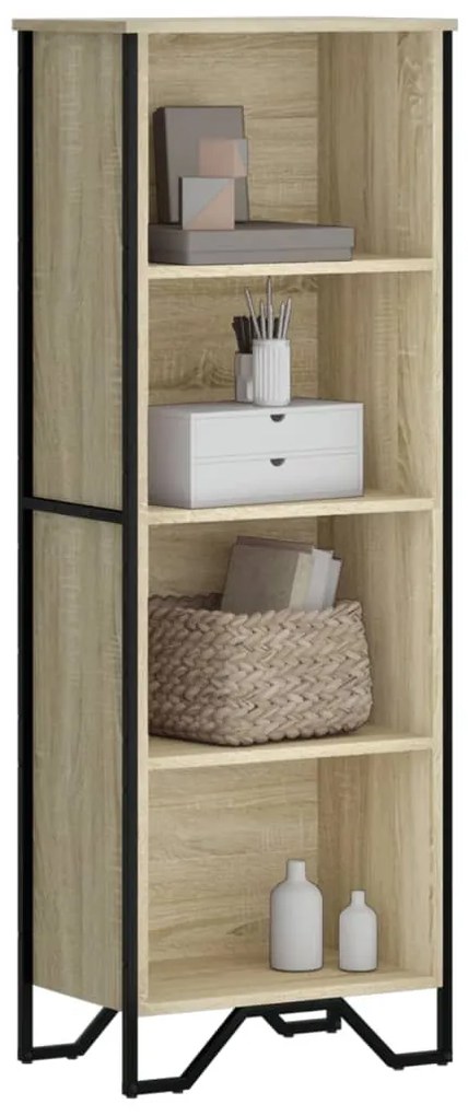 vidaXL Bibliotecă, stejar sonoma, 50x31x137,5 cm, lemn prelucrat