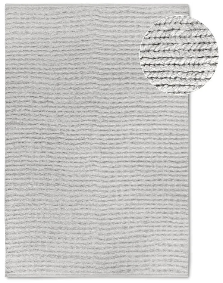 Covor alb țesut manual din lână 80x150 cm Francois – Villeroy&amp;Boch