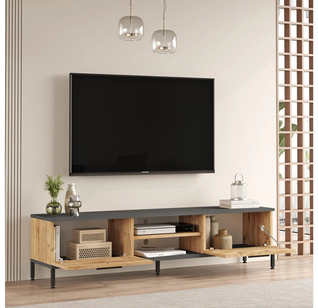 Set mobilier living Relundetta (Pin atlantic + antracit). 1107148