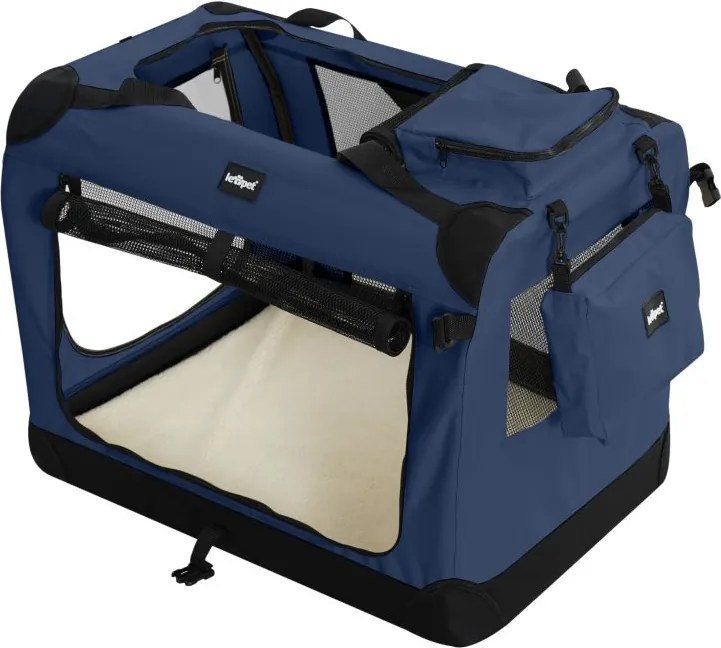 Leopet Cutie de transport pentru câini S, 49,5 x 34,5 x 35 c