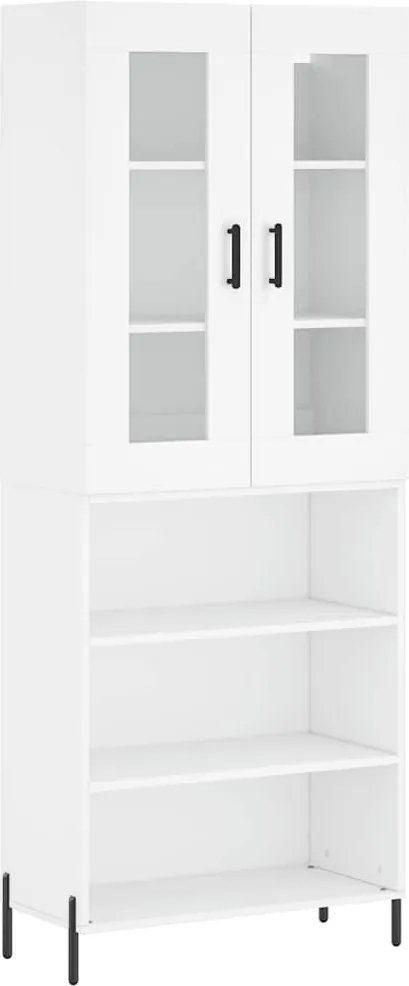 vidaXL Dulap înalt, alb, 69,5x34x180 cm, lemn compozit