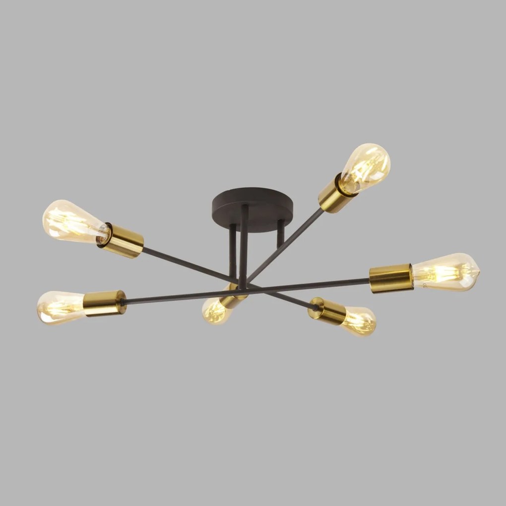 Lustra moderna design minimalist Armstrong 6L 8046-6BK SRT