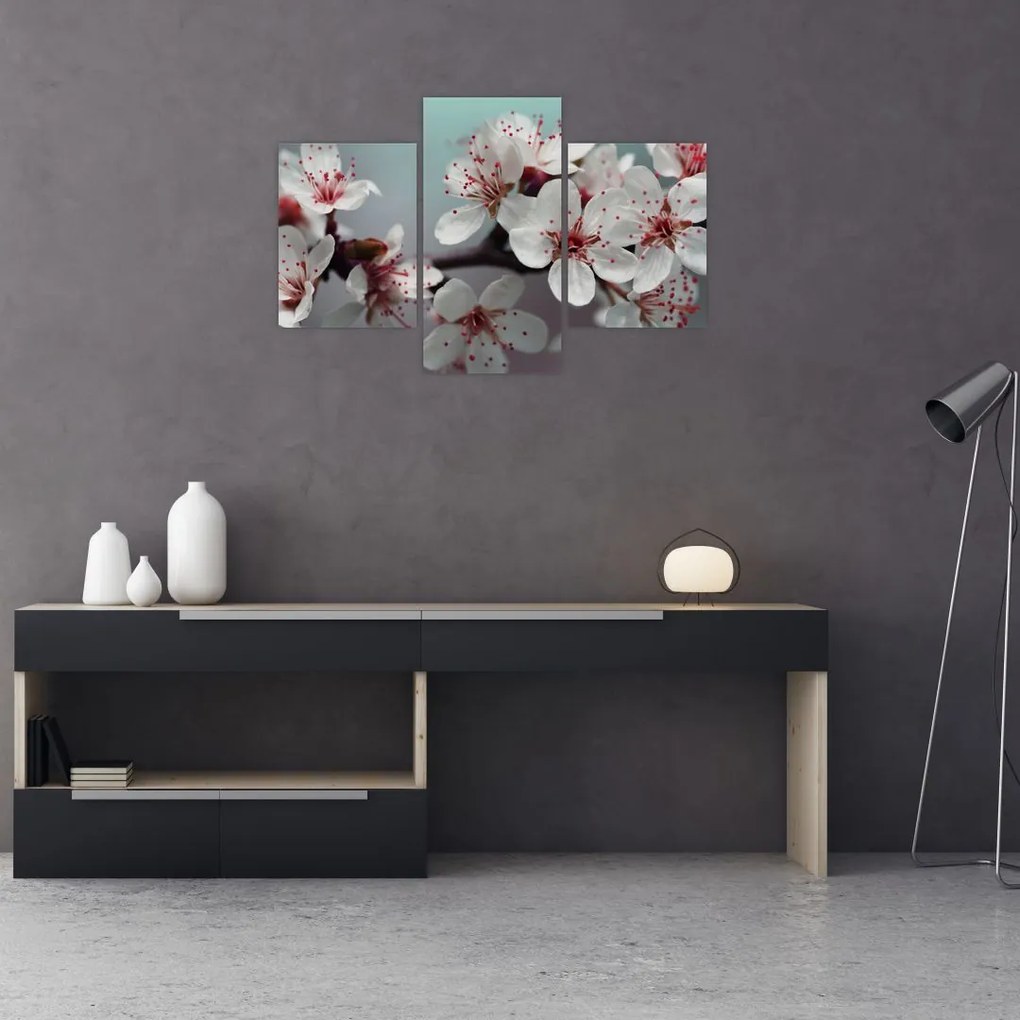 Tablou cu floare - roșie (90x60 cm)