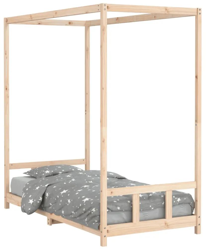 834516 vidaXL Cadru de pat pentru copii, 90x190 cm, lemn masiv de pin