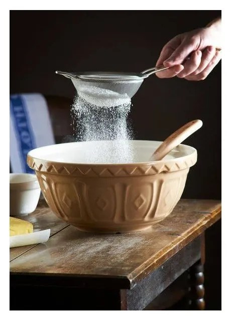 Bol maro deschis din gresie ø 33 cm Original Cane – Mason Cash