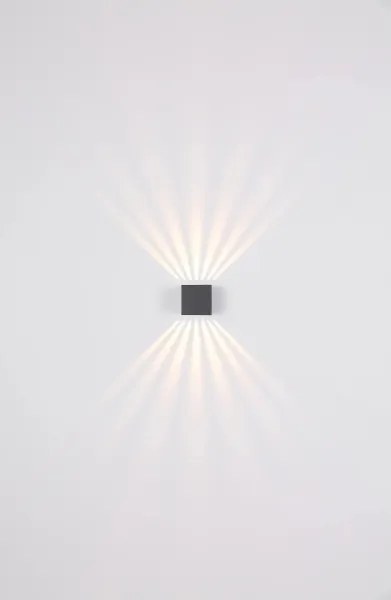 Globo 34156 - Aplică de perete pentru exterior LED ILLI LED/6W/230V IP54 antracit