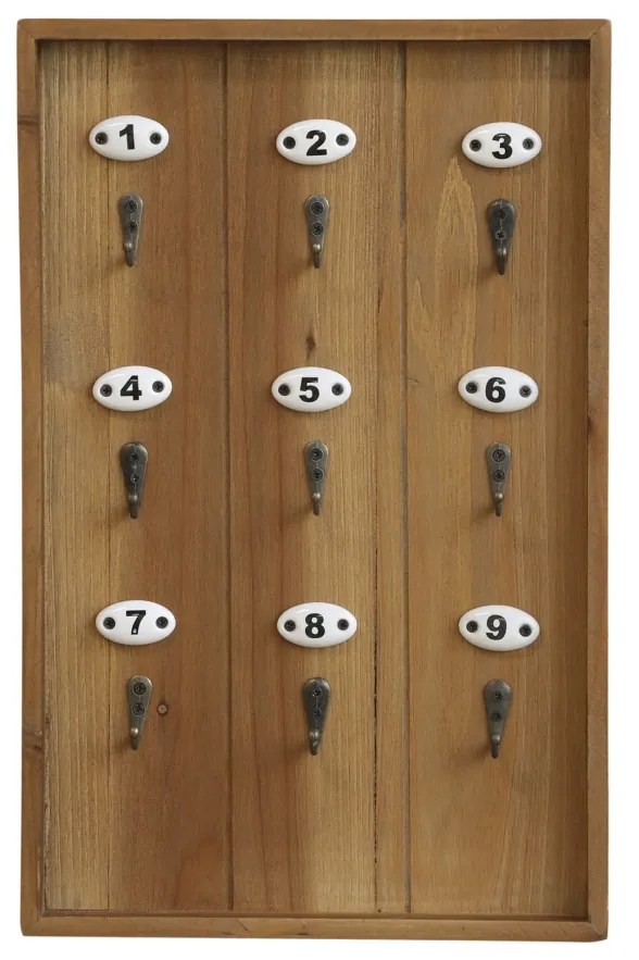 Suport pentru chei, din lemn, aspect rustic