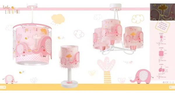 Dalber 61331S - Lampă copii LITTLE ELEPHANT 1xE14/40W/230V
