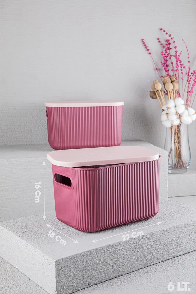 Cutie de depozitare , UnicUtil, Compact Elegant, Roz