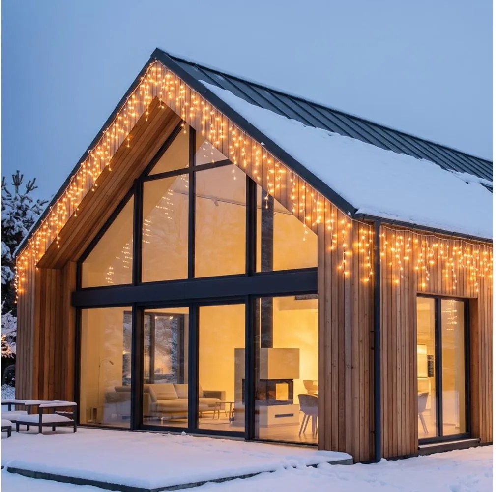 BRILAGI - LED de exterior ghirlandă de Crăciun 1080xLED/8 funcții 33m IP44 alb cald țurțuri