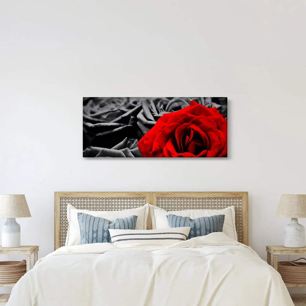 Tablou - Flori de trandafir (120x50 cm)