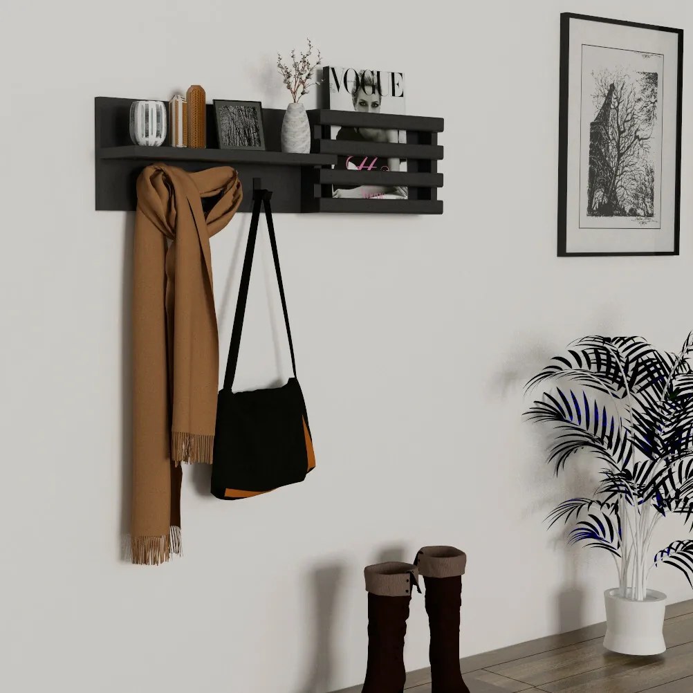 Cuier de perete Huso Anthracite