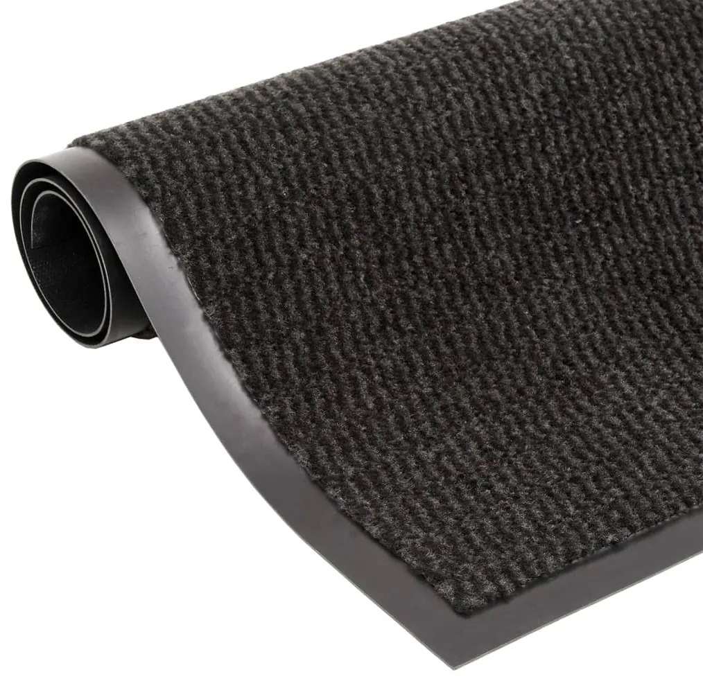 vidaXL Covoraș cu smocuri, negru, 60x150 cm