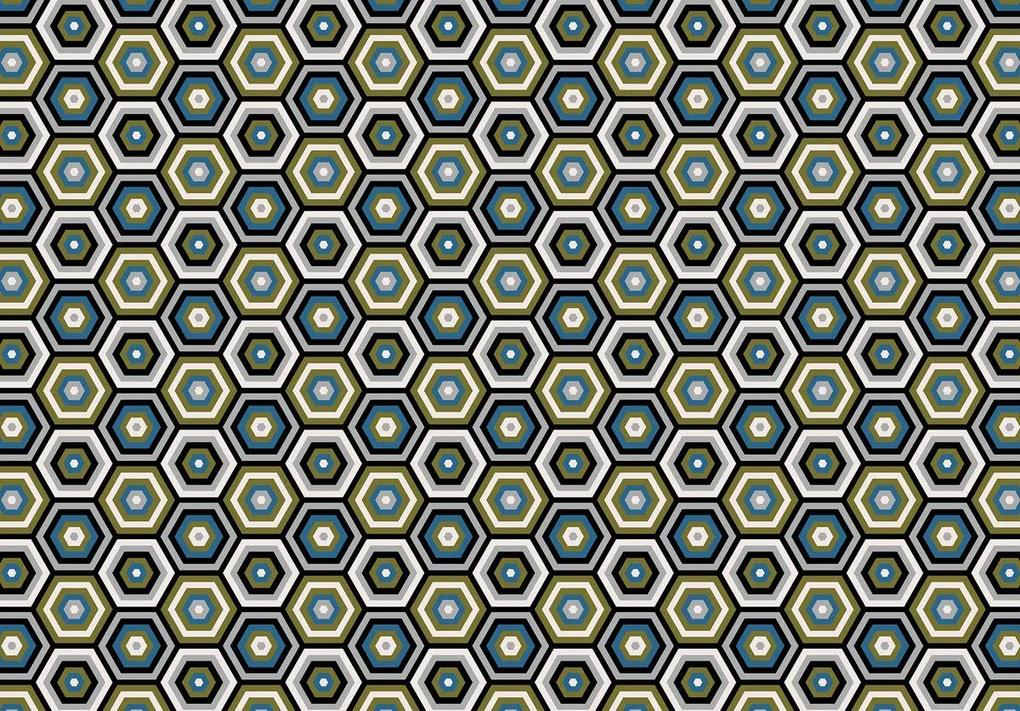 Fototapet - Hexagon (254x184 cm), în 8 de alte dimensiuni noi
