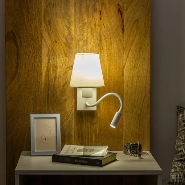 Lampă LED de perete Brilagi NUBILA 1xE27/25W/230V + LED/3W alb