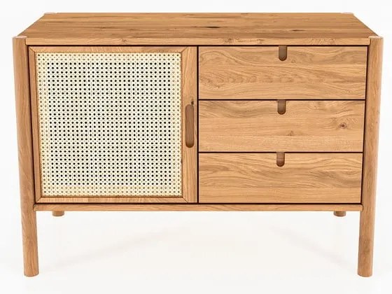 Comodă joasă din lemn de stejar 97x69 cm Pola - The Beds