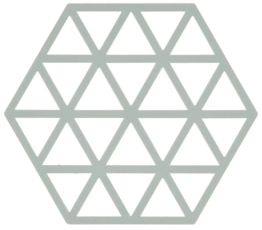 Suport din silicon pentru vase fierbinți Zone Triangles, gri deschis