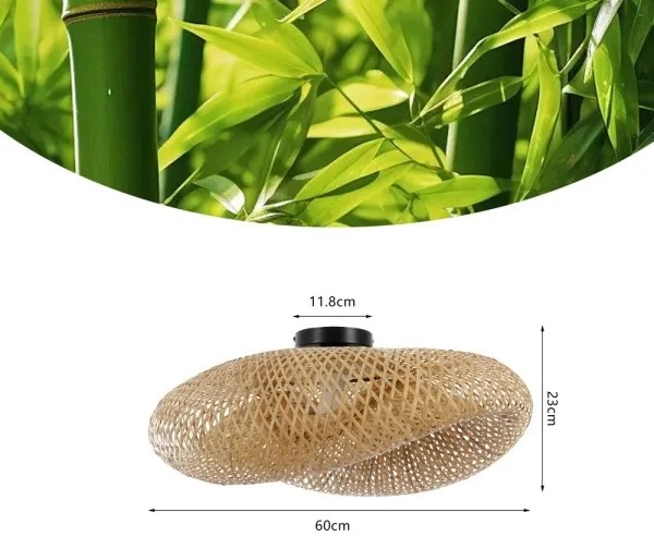 Immax 08298L - Plafonieră BOHO HILO 1xE27/40W/230V, Ø 60 cm