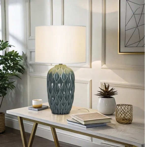 Lampă de masă PINEAPLE 1xE27/40W/230V alb/verde
