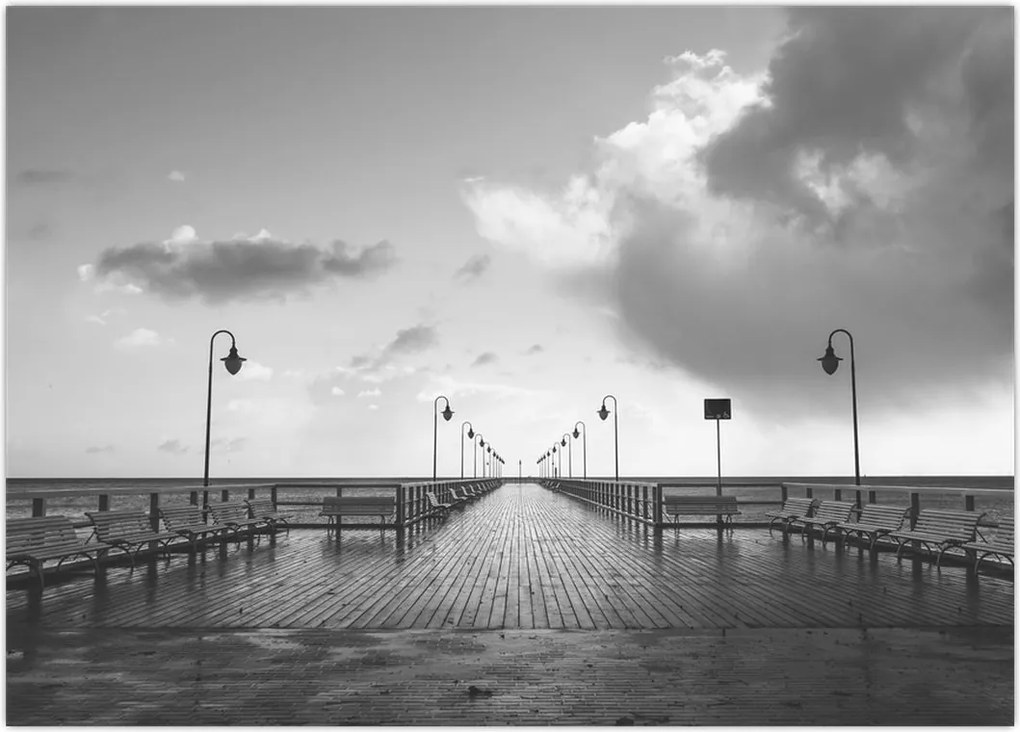 Tablou - Promenada la mal (70x50 cm)