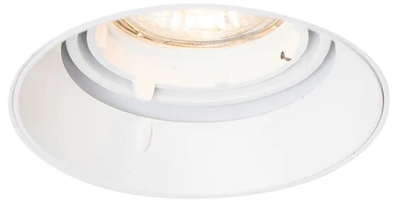 Spot încastrat inteligent alb rotund fără ramă, inclusiv Wifi GU10 50mm - Oneon