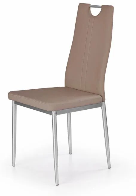 Scaun K202 piele ecologica cappucino