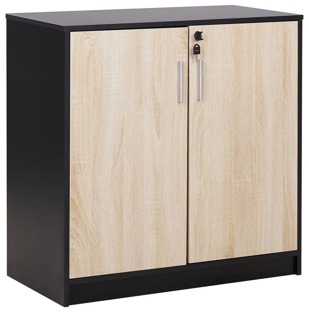 Dulap Zirkone (Negru + lemn deschis) . 1076654