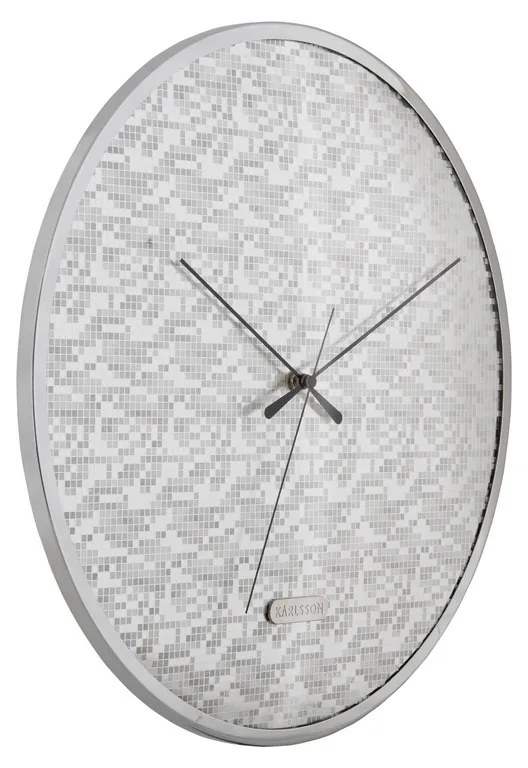 Karlsson 6005SI ceas de perete design argintiu,diametru 40 cm