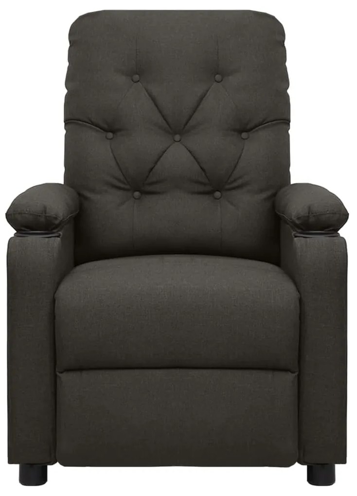 339120 vidaXL Scaun de masaj, taupe, țesătură