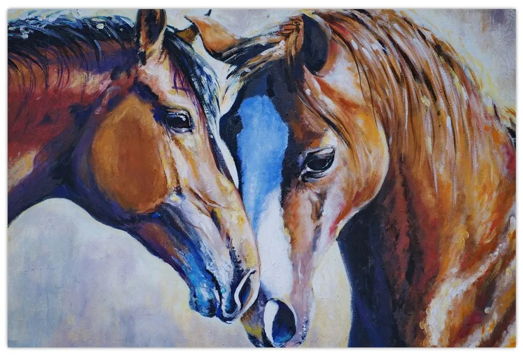 Tablou - Caii îndrăgostiți (90x60 cm)