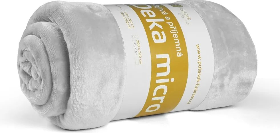 Pătură din microflanel cu imitație de mielușel