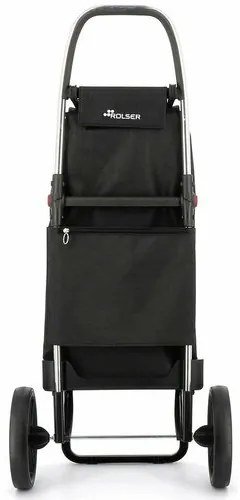 Geantă de cumpărături Rolser I-Max Tweed 2 LogicRSG pe roți, negru
