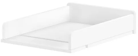 Masă de Înfășat/Extensie pentru comoda Forrest Beech, din Lemn Masiv de Fag, Alb – Vipack