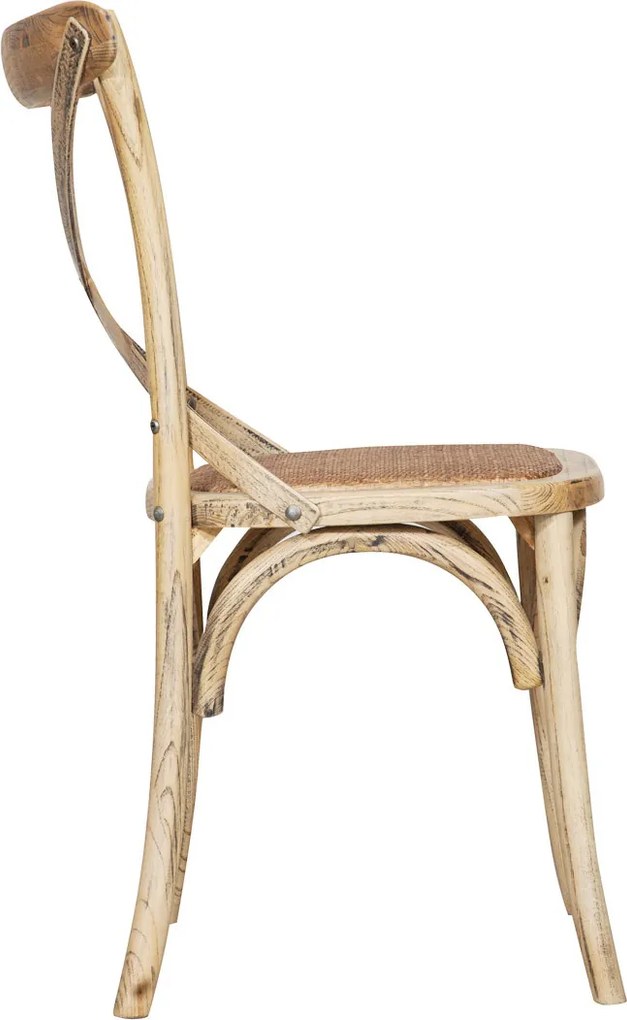 Scaun Thonet din lemn masiv si sezut din ratan