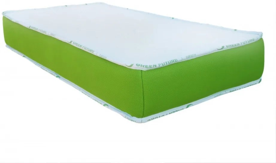 Saltea Green Future NATURE KIDS, husă cu fibre de bambus și structură cu spumă latex, 60 x 120 cm