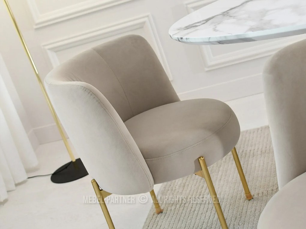 Scaun Charliez (bej + auriu). 1110979
