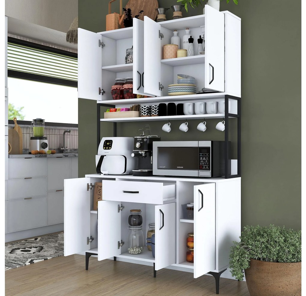Set dulapuri bucătărie Jenaretta 27 (alb + negru). 1107094