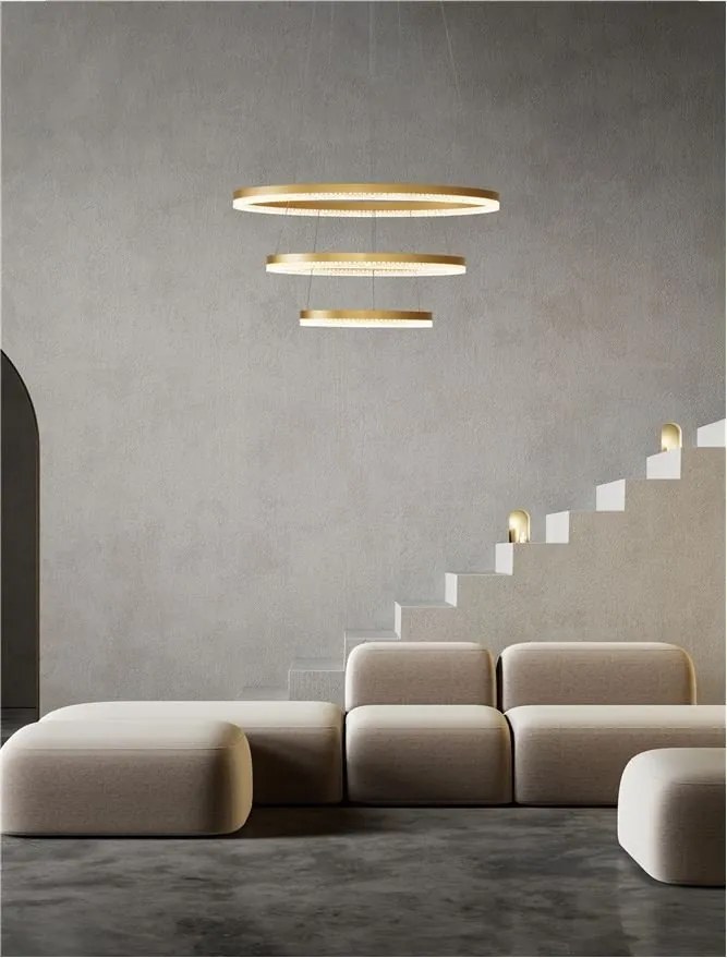 Lustra LED suspendata design elegant ADRIA D-80cm