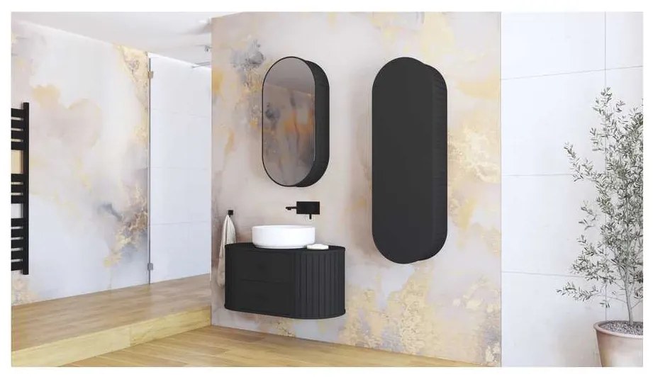 Dulap sub lavoar Belmore, negru