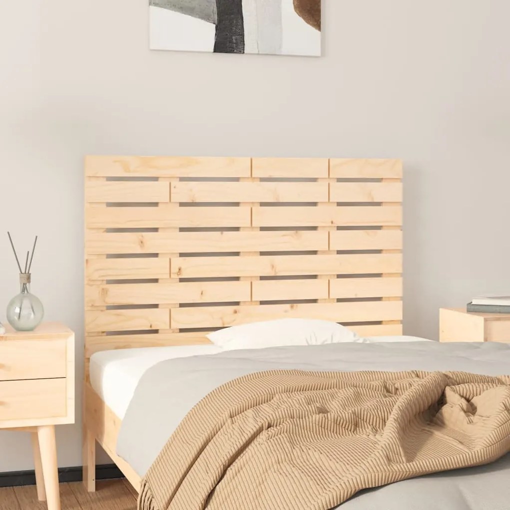 vidaXL Tăblie de pat pentru perete, 96x3x63 cm, lemn masiv de pin