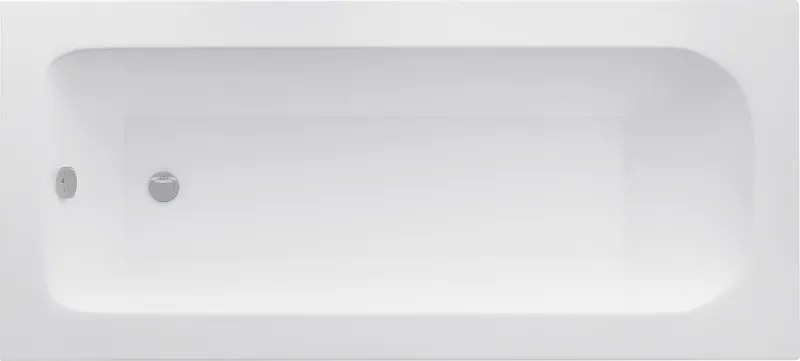 Mexen Vega cadă dreptunghiulară 180 x 90 cm, albă - 55011809000