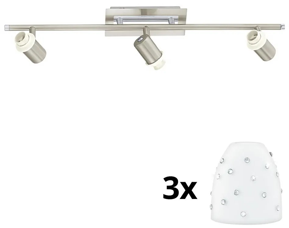 LED Spot Eglo MY CHOICE 3xE14/40W/230V crom/alb