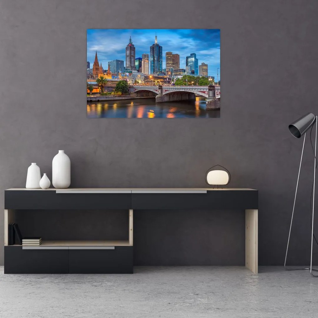 Tablou cu orașul Melbourne (90x60 cm)