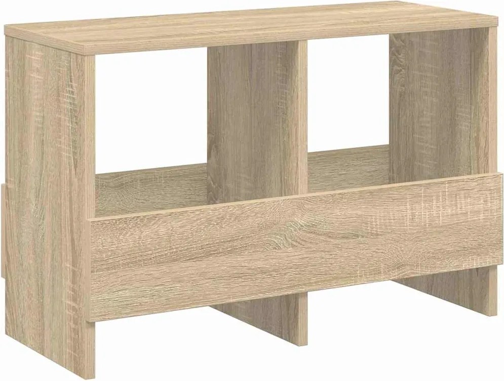 vidaXL Raft pentru reviste Stejar Sonoma 68,5 x 30 x 45 cm