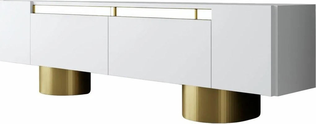 Măsuță TV Bohem White and Gold