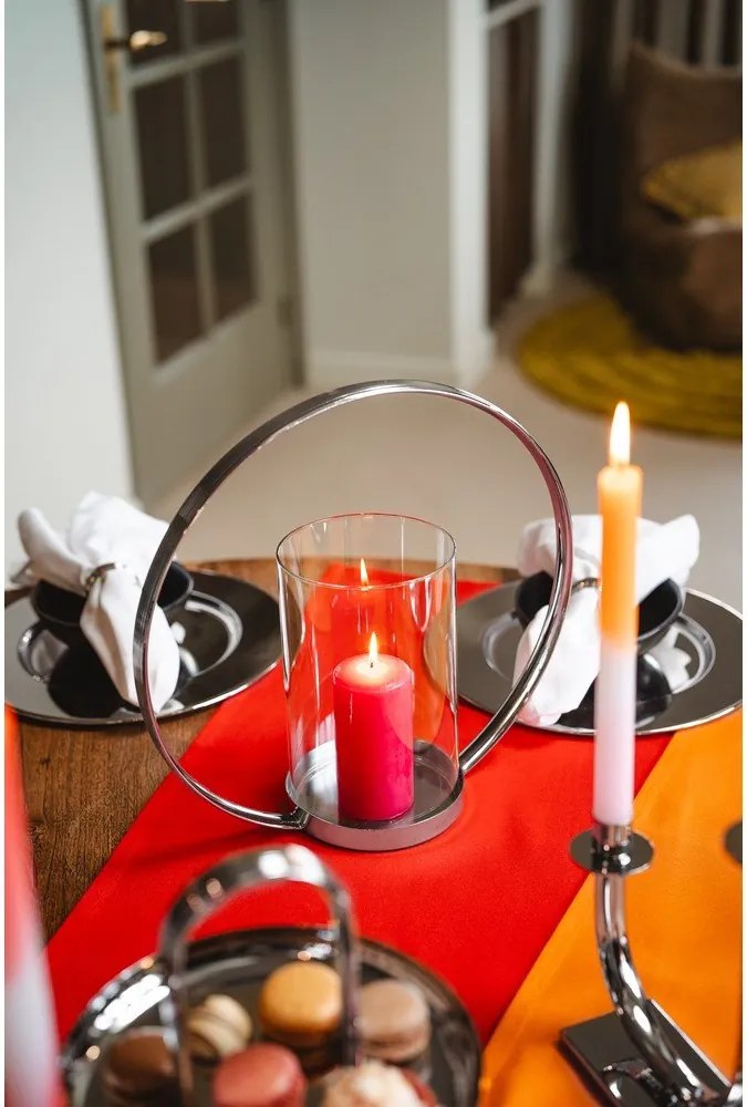 Sfeșnic pentru lumânări pastilă din metal Elana – Zilverstad