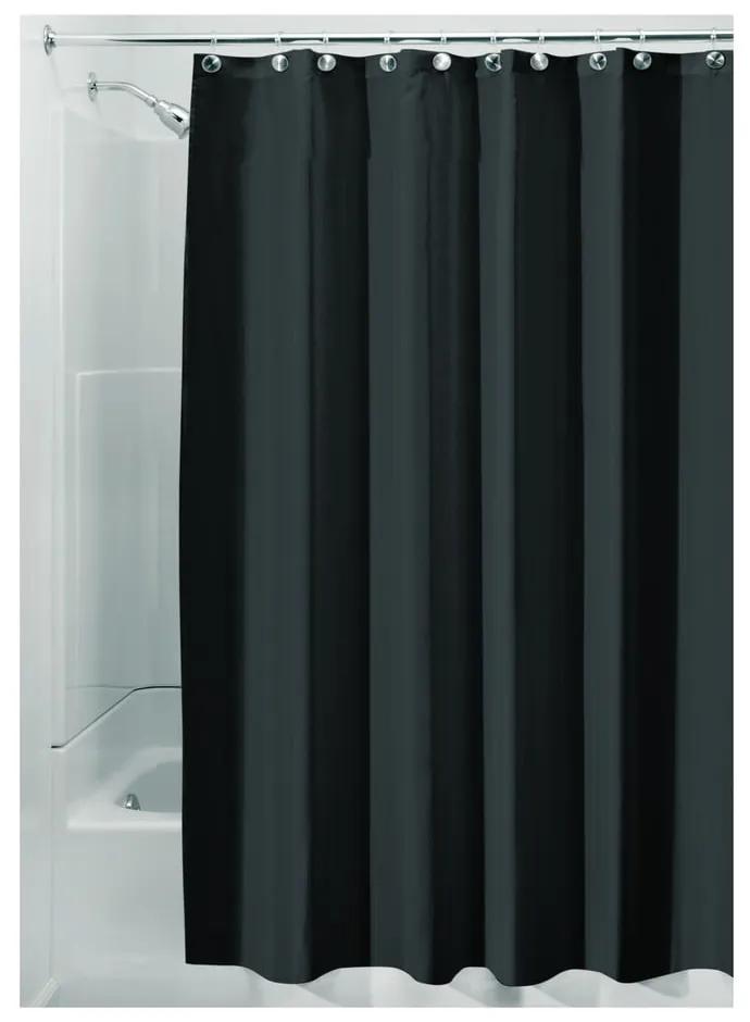 Perdea de duș iDesign, 200 x 180 cm, negru