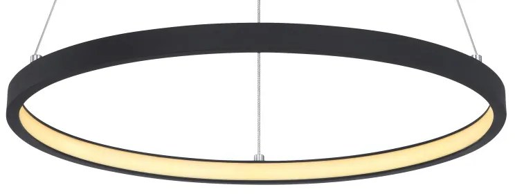Lustra LED suspendata design modern circular RALPH 19W negru
