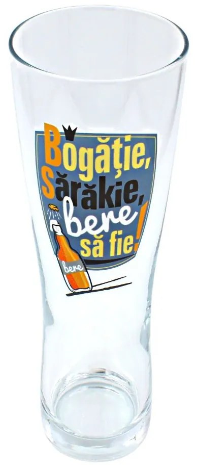 Pahar pentru bere BOGĂȚIE, SĂRĂKIE 600ml