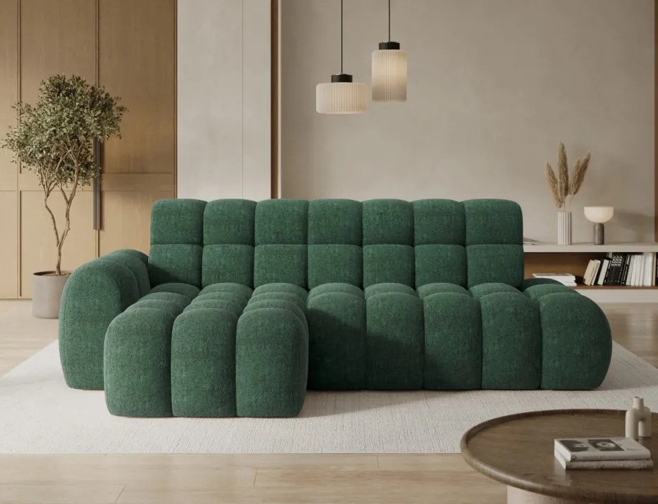 Coltar tapitat, 283x98x165 cm, Ceedro LT, Eltap (Culoare: Bej deschis / Jarell 20)